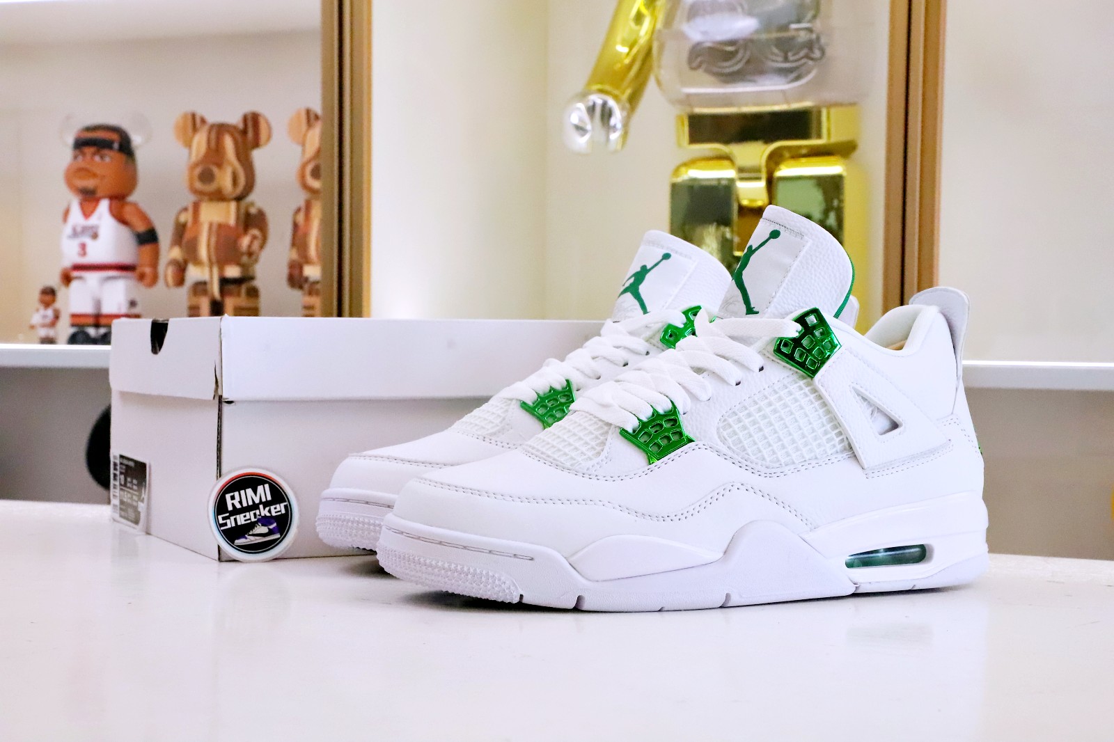 AIR JORDAN 4 RETRO"GREEN METALLIC"