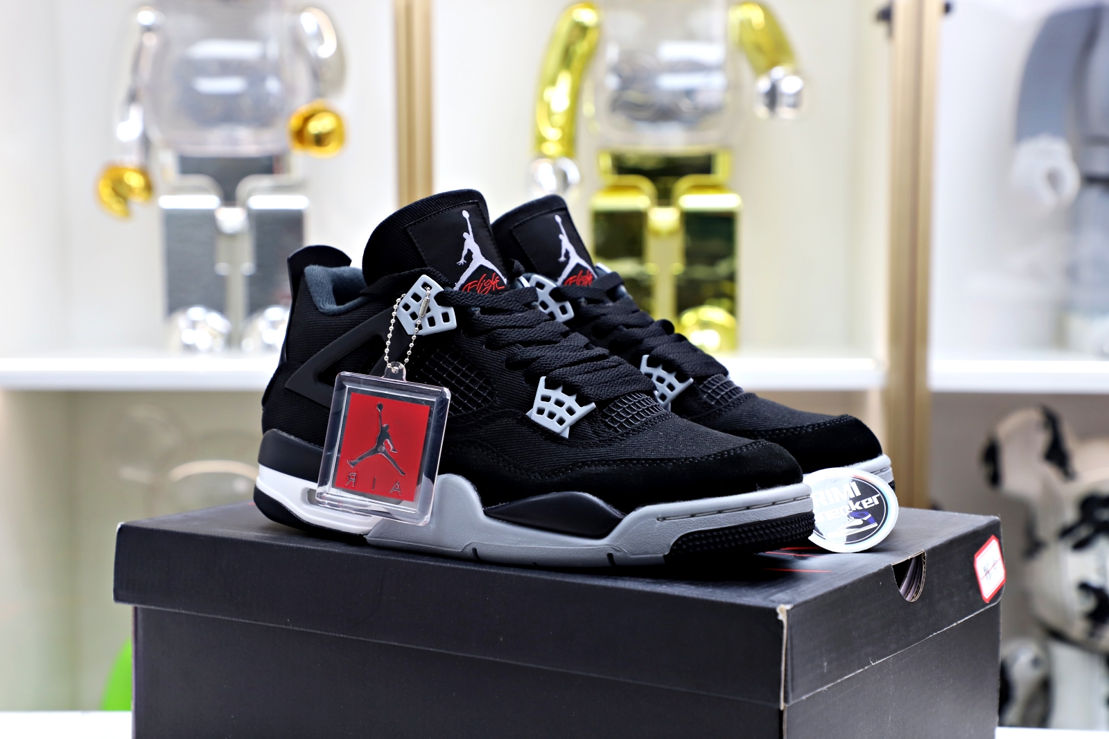 AIR JORDAN 4 "BLACK CANVAS"