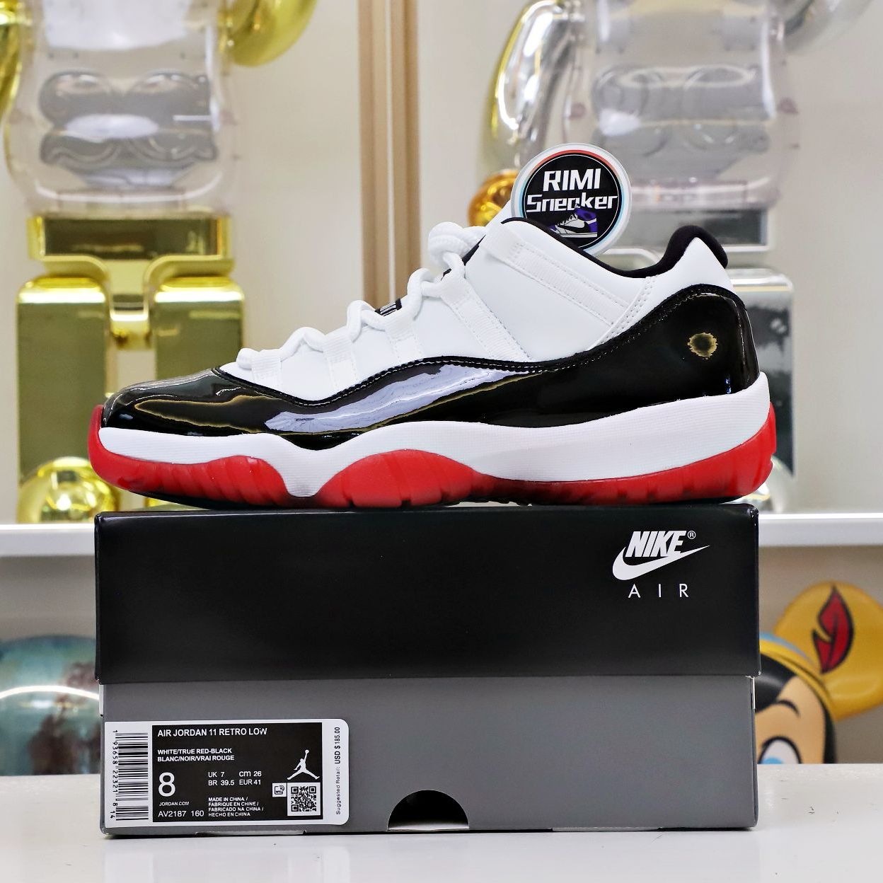 AIR JORDAN 11 LOW WHITE BRED