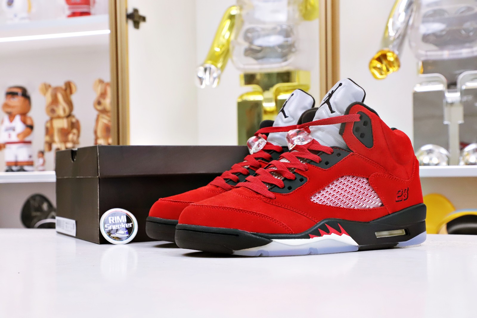 AIR JORDAN 5 RETRO RAGING BULL RED SUEDE