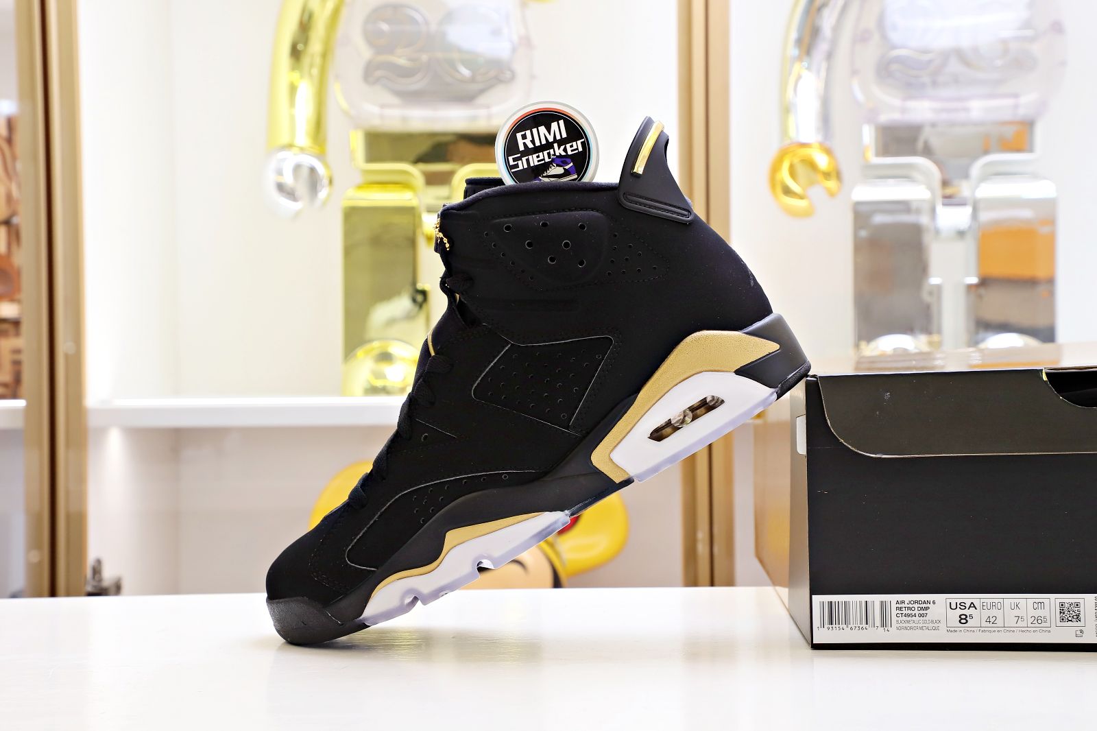 AIR JORDAN 6 RETRO DMP 2020 BLACK/METALLIC GOLD