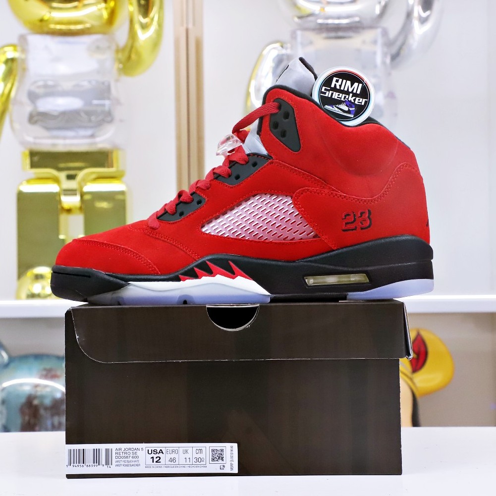 AIR JORDAN 5 RETRO RAGING BULL RED SUEDE