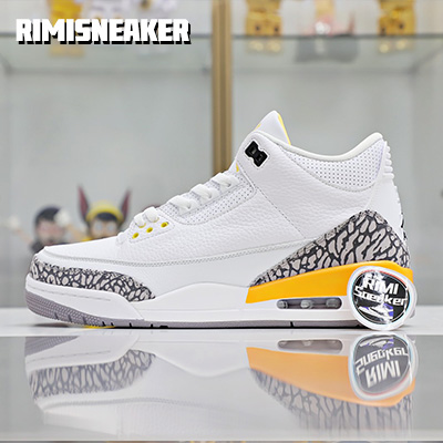 WMNS AIR JORDAN 3 RETRO ''LASER ORANGE'' 白黄