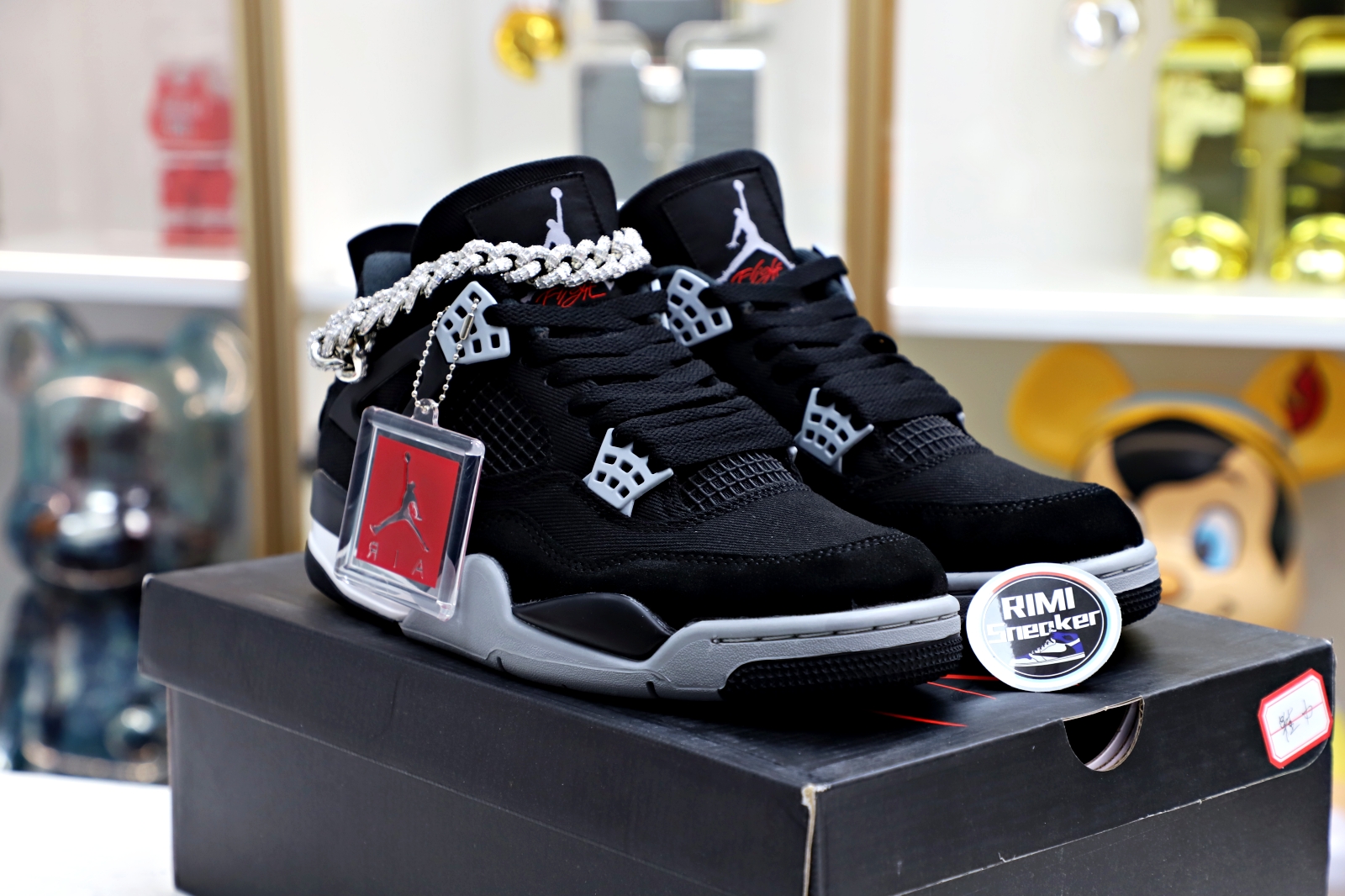 AIR JORDAN 4 "BLACK CANVAS"