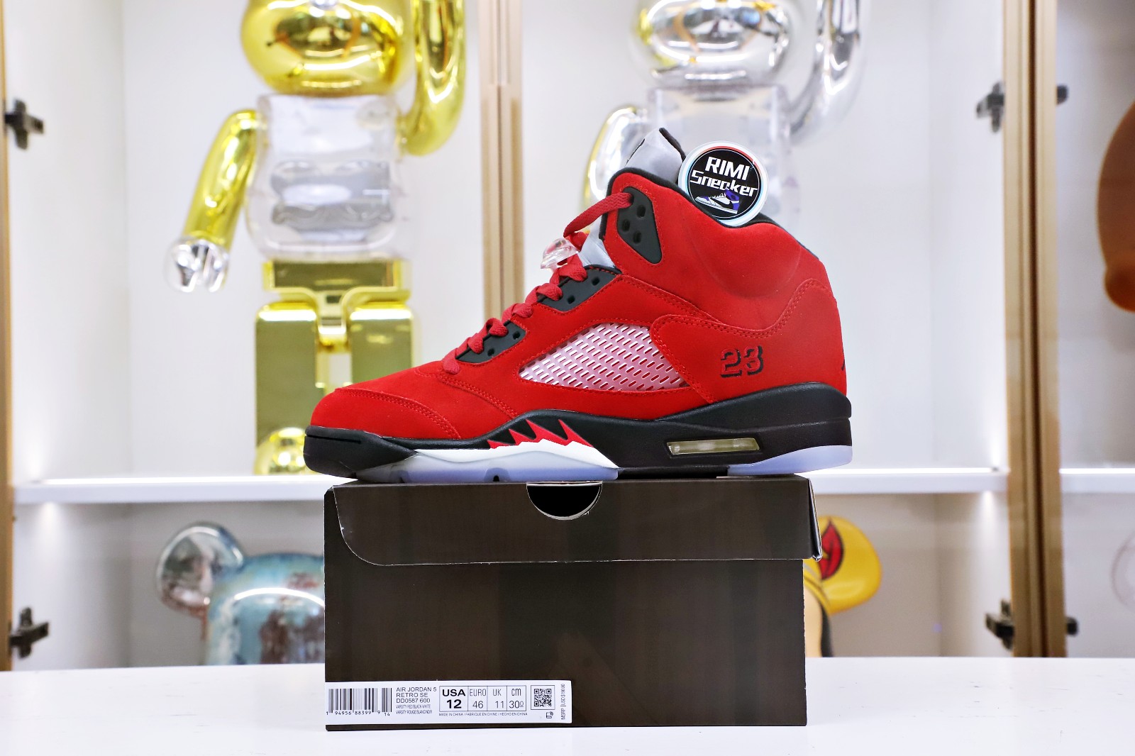 AIR JORDAN 5 RETRO RAGING BULL RED SUEDE