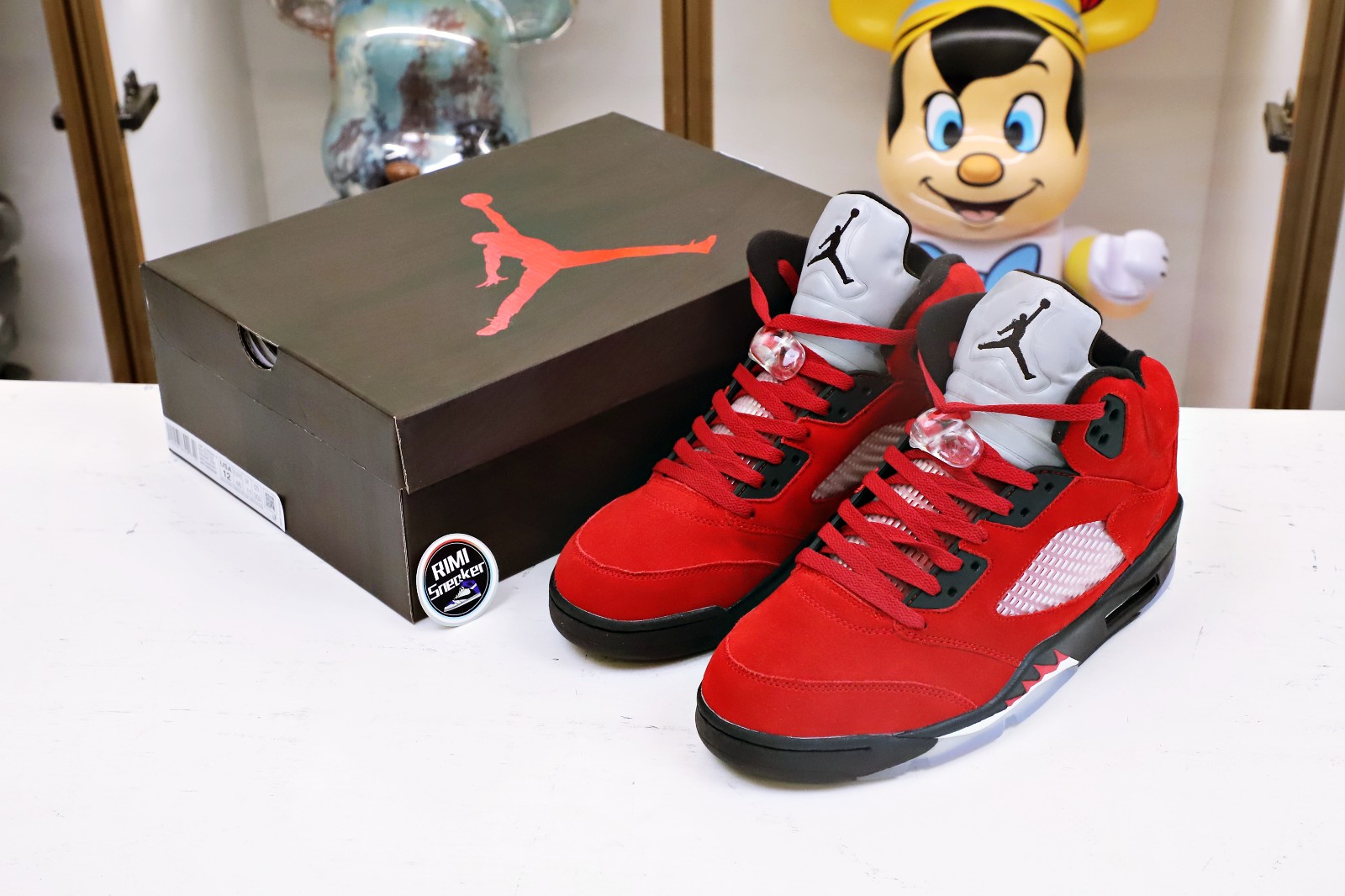 AIR JORDAN 5 RETRO RAGING BULL RED SUEDE