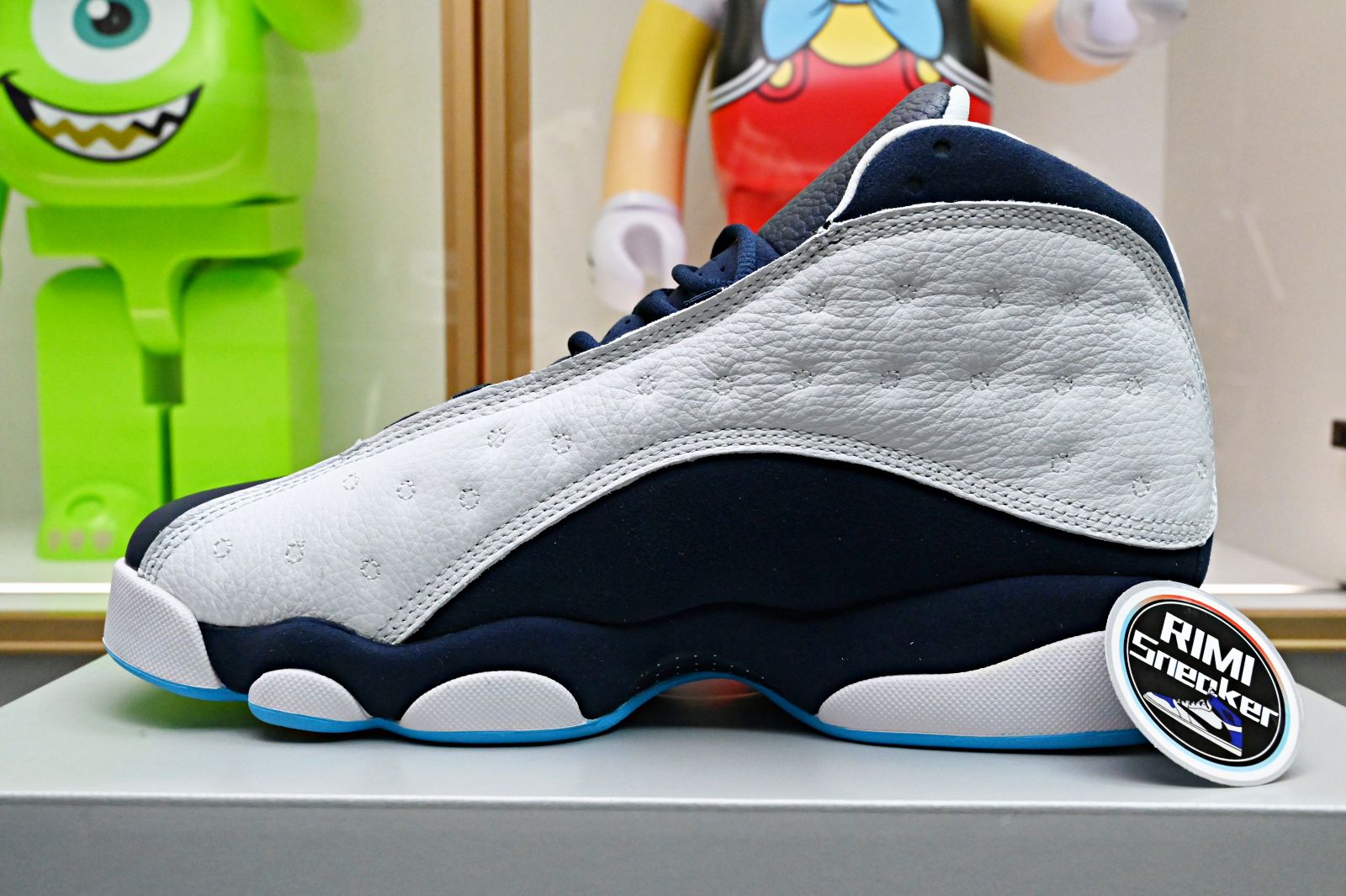 AIR JORDAN 13 RETRO WHITE OBSIDIAN POWDER BLUE 414571-144