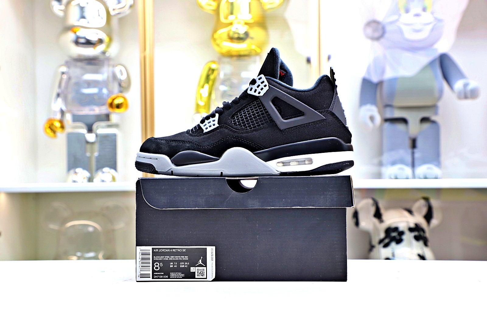 AIR JORDAN 4 "BLACK CANVAS"