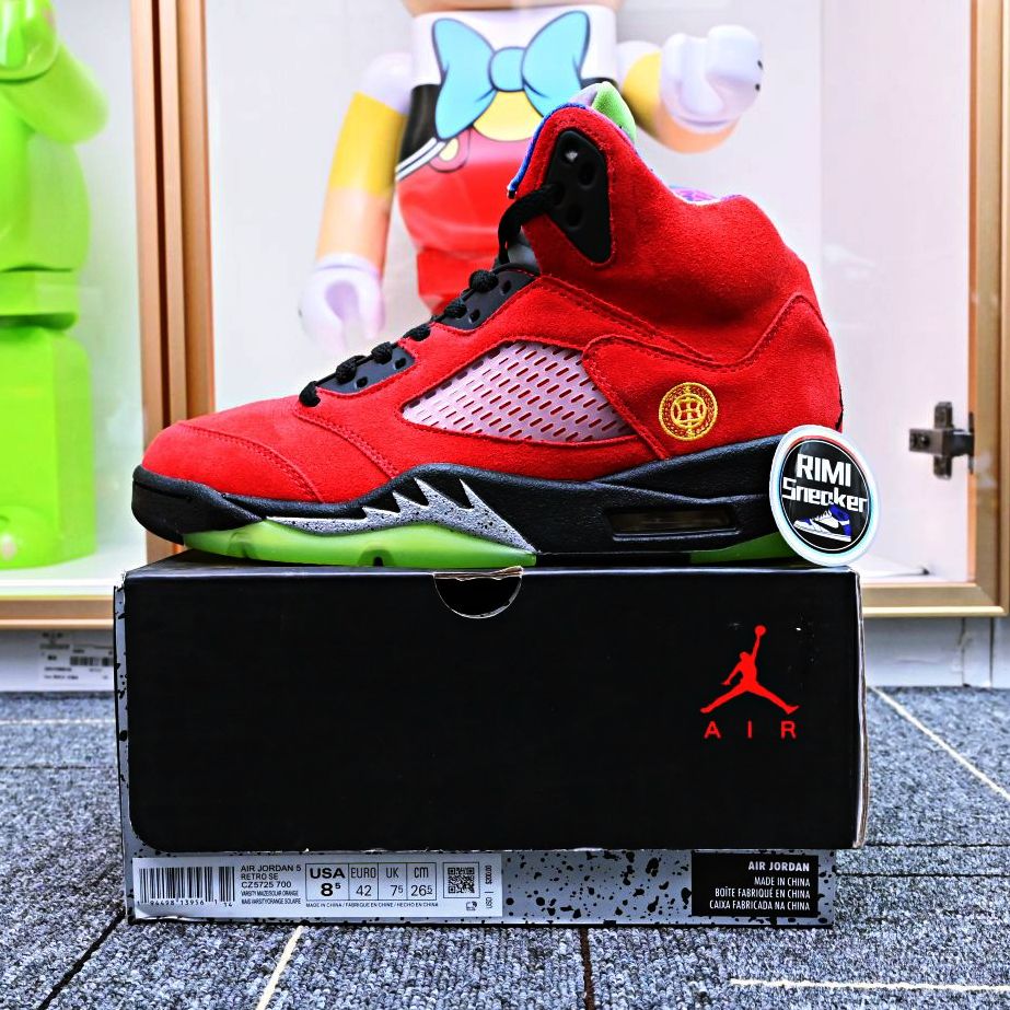 AIR JORDAN 5 SOLAR ORANGE WHAT THE CZ5725-700