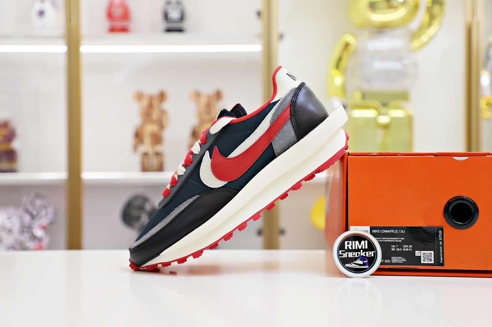 NIKE LD WAFFLE SACAI UNDERCOVER UNIVERSITY RED