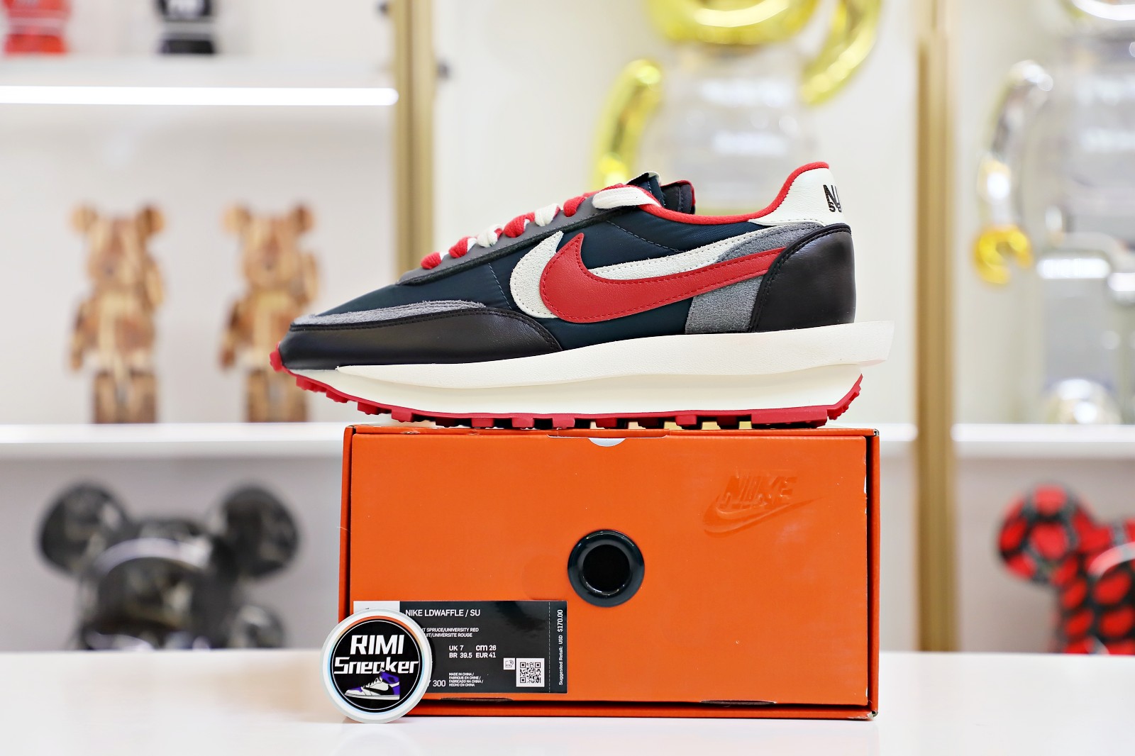 NIKE LD WAFFLE SACAI UNDERCOVER UNIVERSITY RED