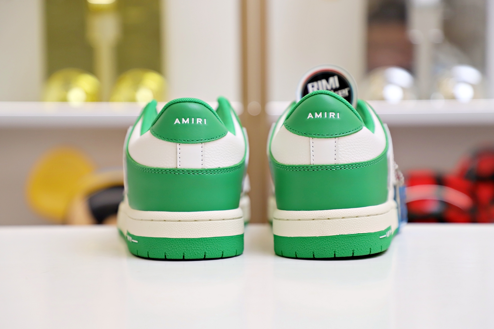 AMIRI LEATHER SKEL LOW Green