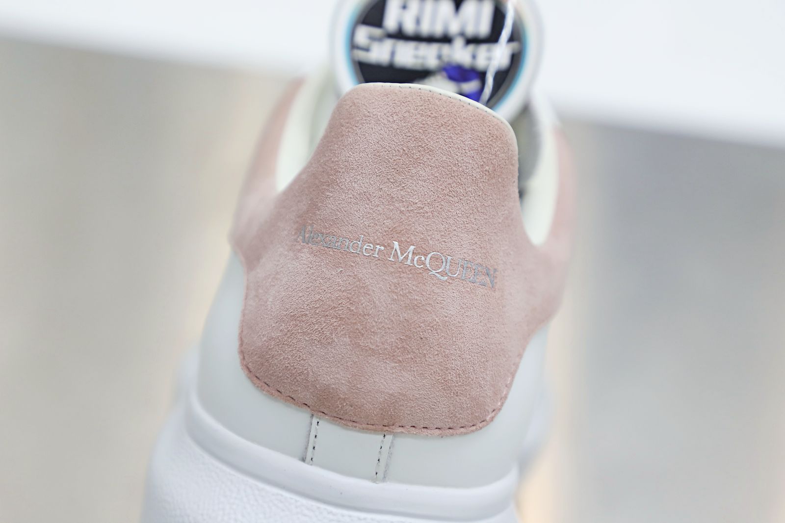 ALXNDER MC MCQUEEN PARIS PINK SUEDE HEEL