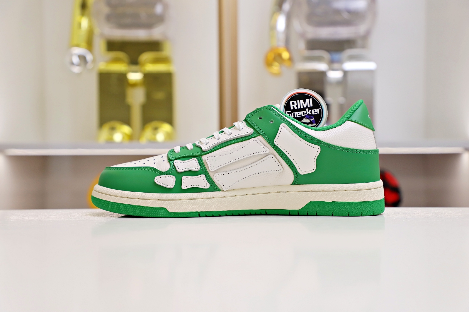 AMIRI LEATHER SKEL LOW Green