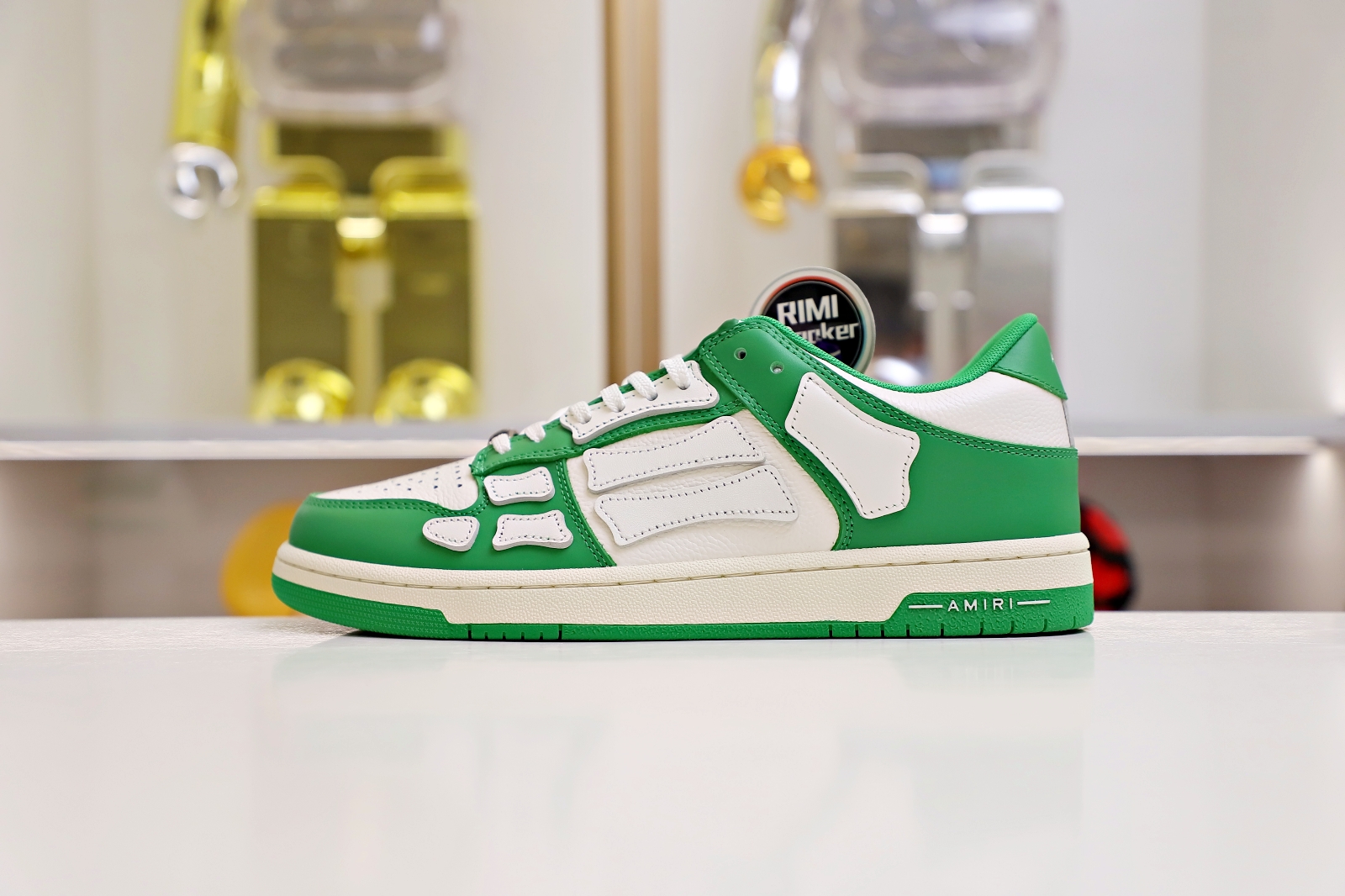 AMIRI LEATHER SKEL LOW Green