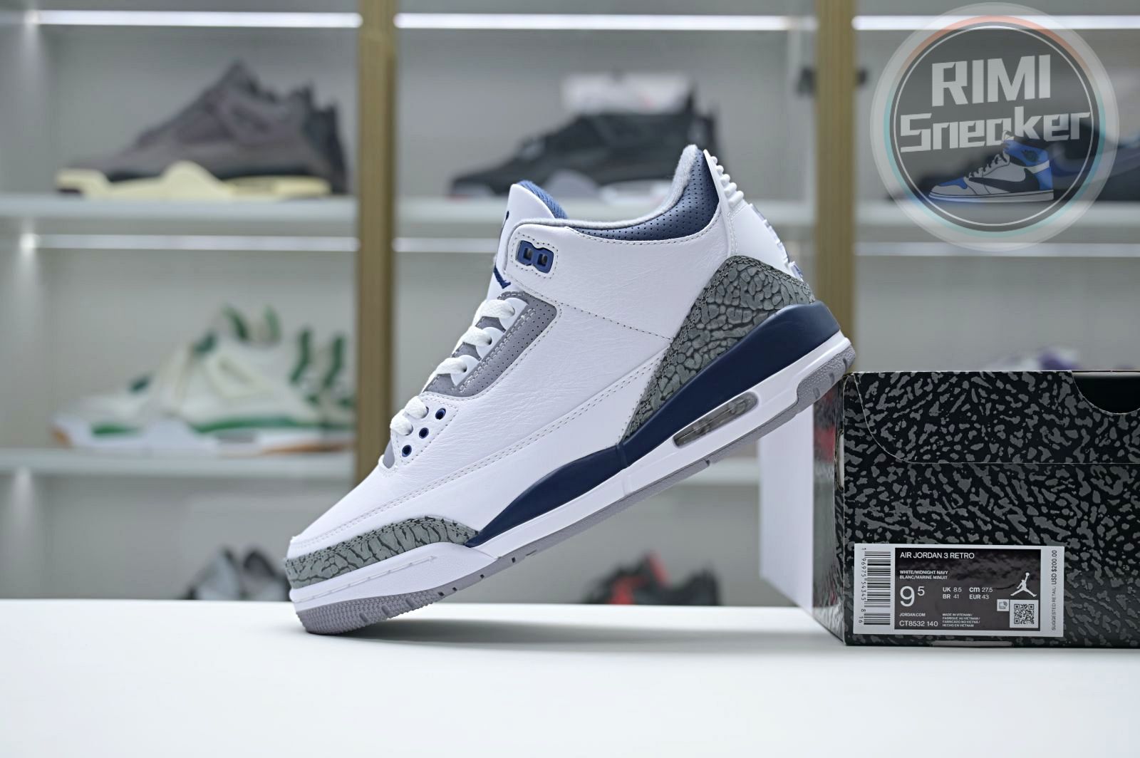 Jordan Air Jordan 3 "White Navy"