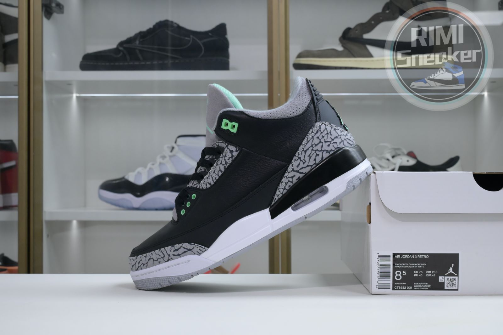 Air Jordan 3 Green Glow