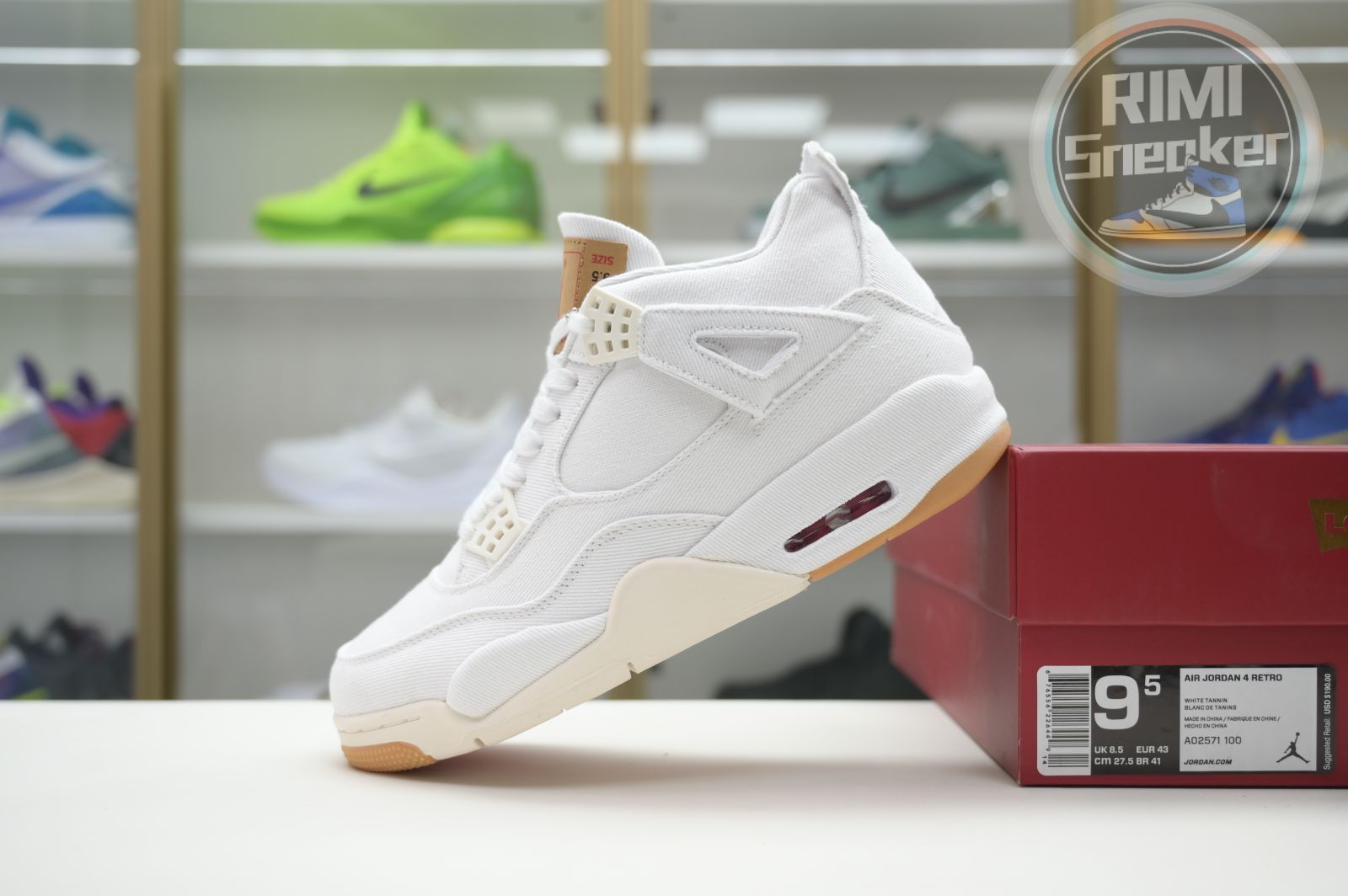 Jordan Air Jordan 4 levis white (levis tag)