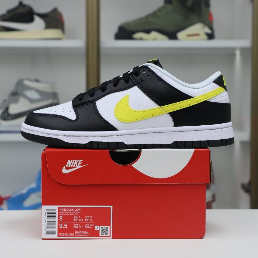 Nike Dunk Low &quotBlack White Yellow"
