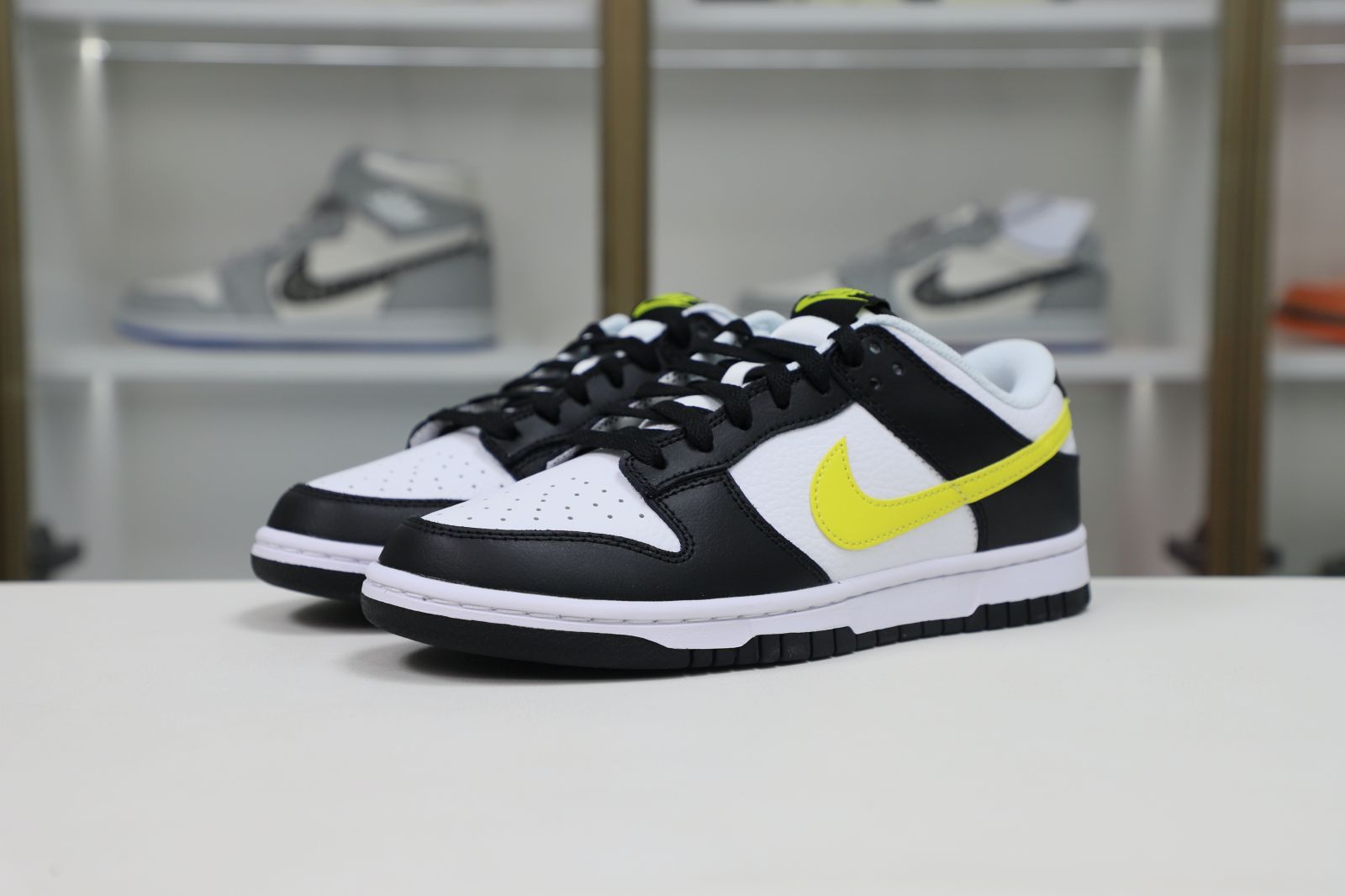 Nike Dunk Low "Black White Yellow"