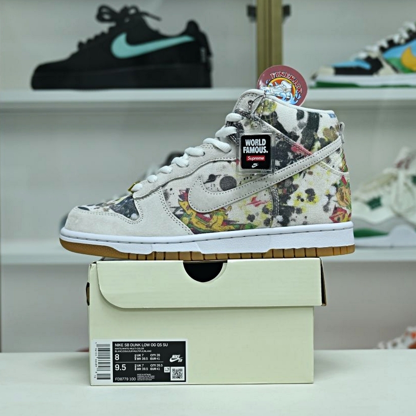 Supreme x Nike SB Dunk High Rammellzee FD8779-100