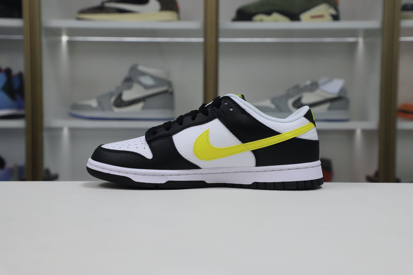 Nike Dunk Low "Black White Yellow"