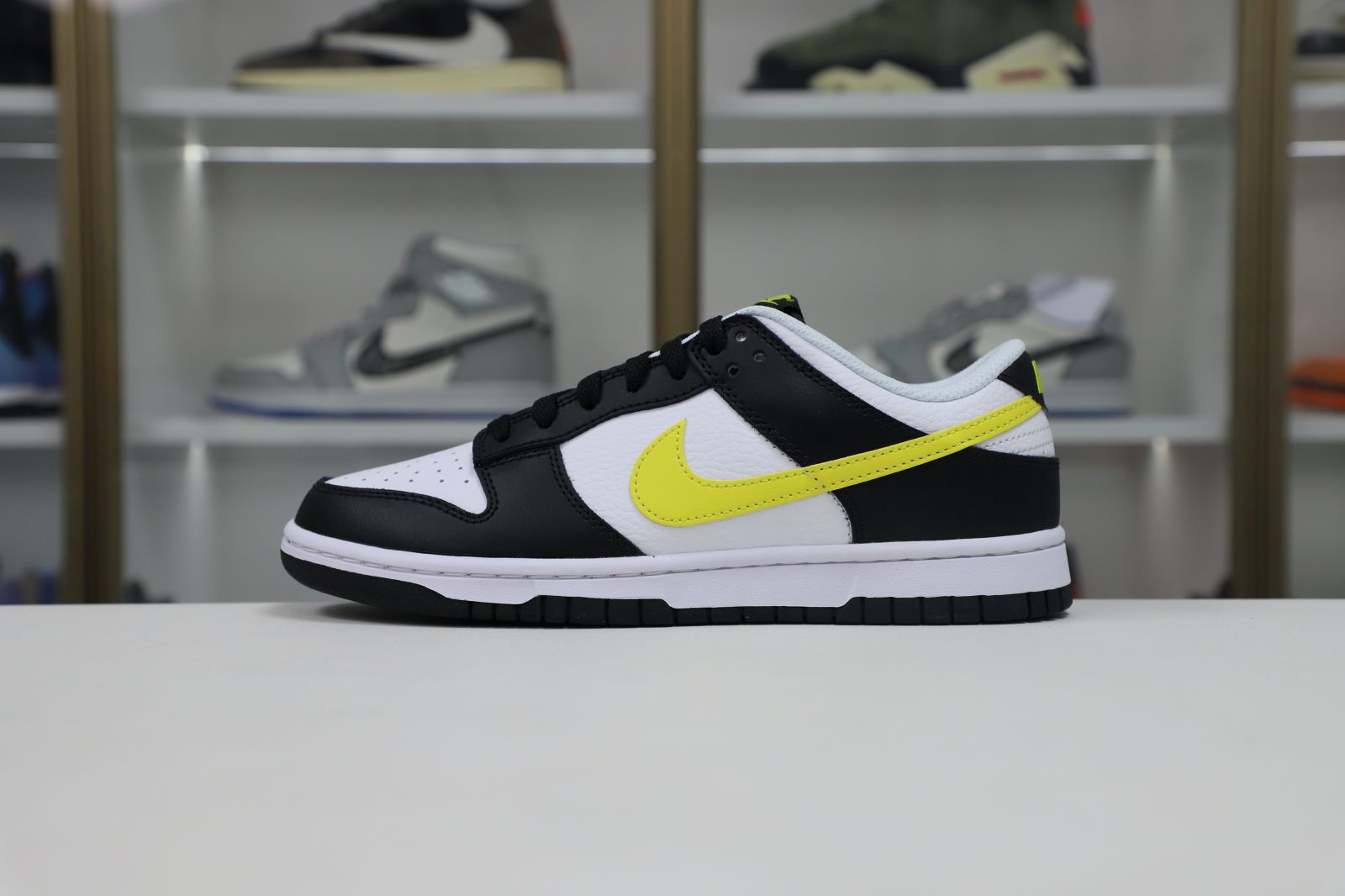 Nike Dunk Low "Black White Yellow"