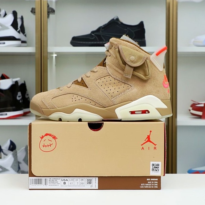 Travis Scott x Air Jordan 6 Retro SP &quotBritish Khaki"