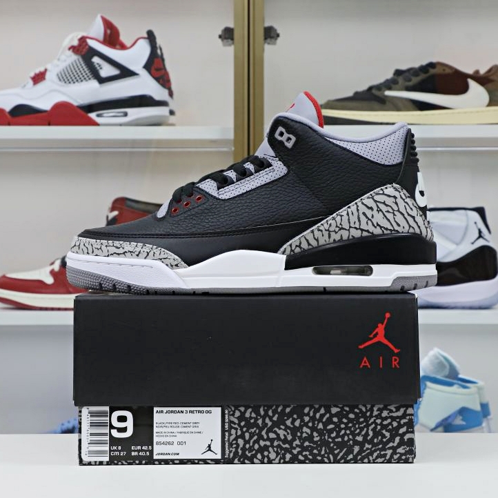 Jordan Air Jordan 3 retro blackcement 2018（854262-001）