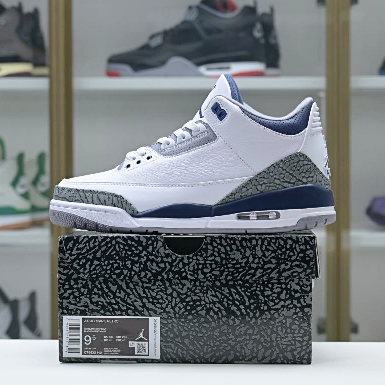 Jordan Air Jordan 3 &quotWhite Navy"