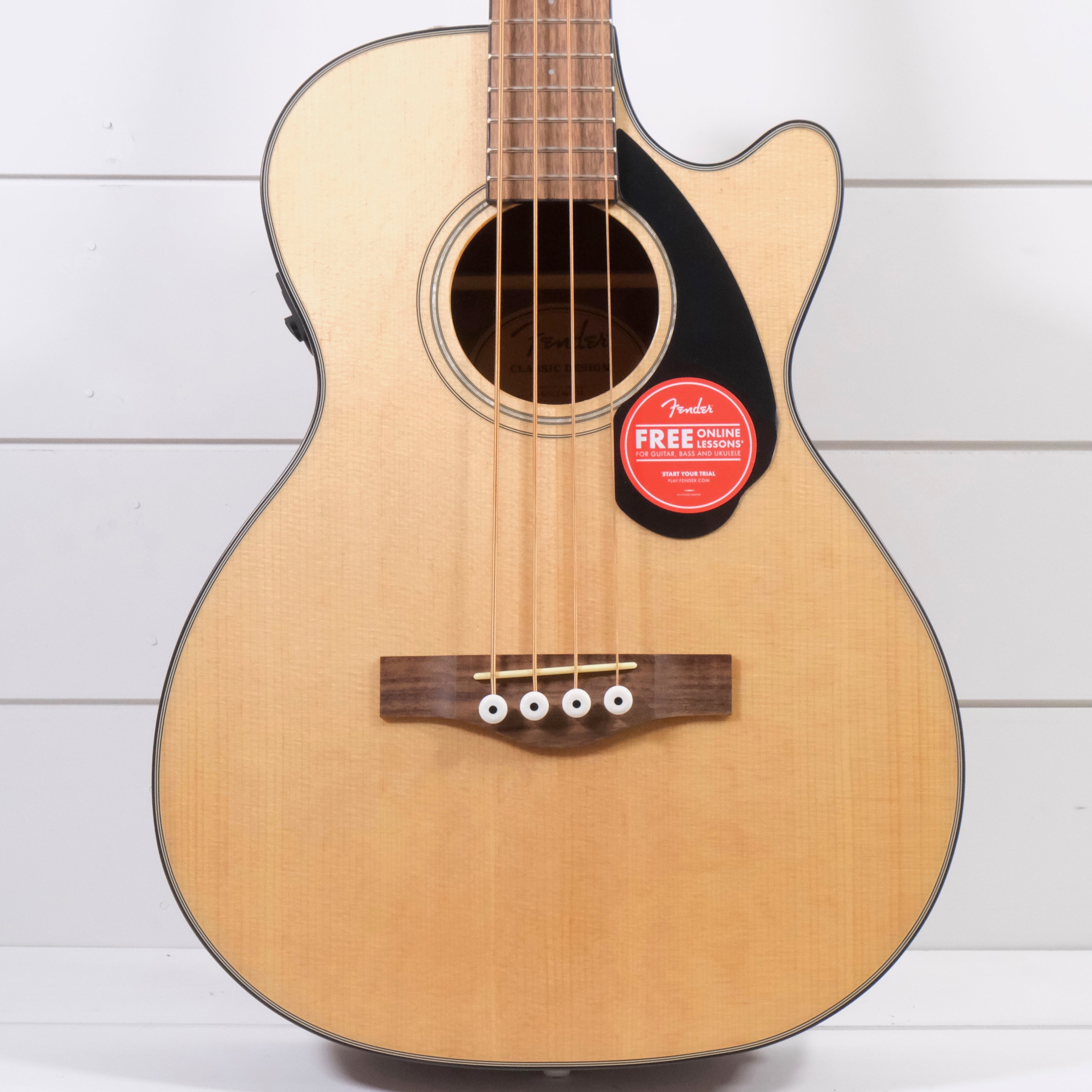 Fender CB-60SCE Concert Acoustic-Electric Bass Guitar - Natural