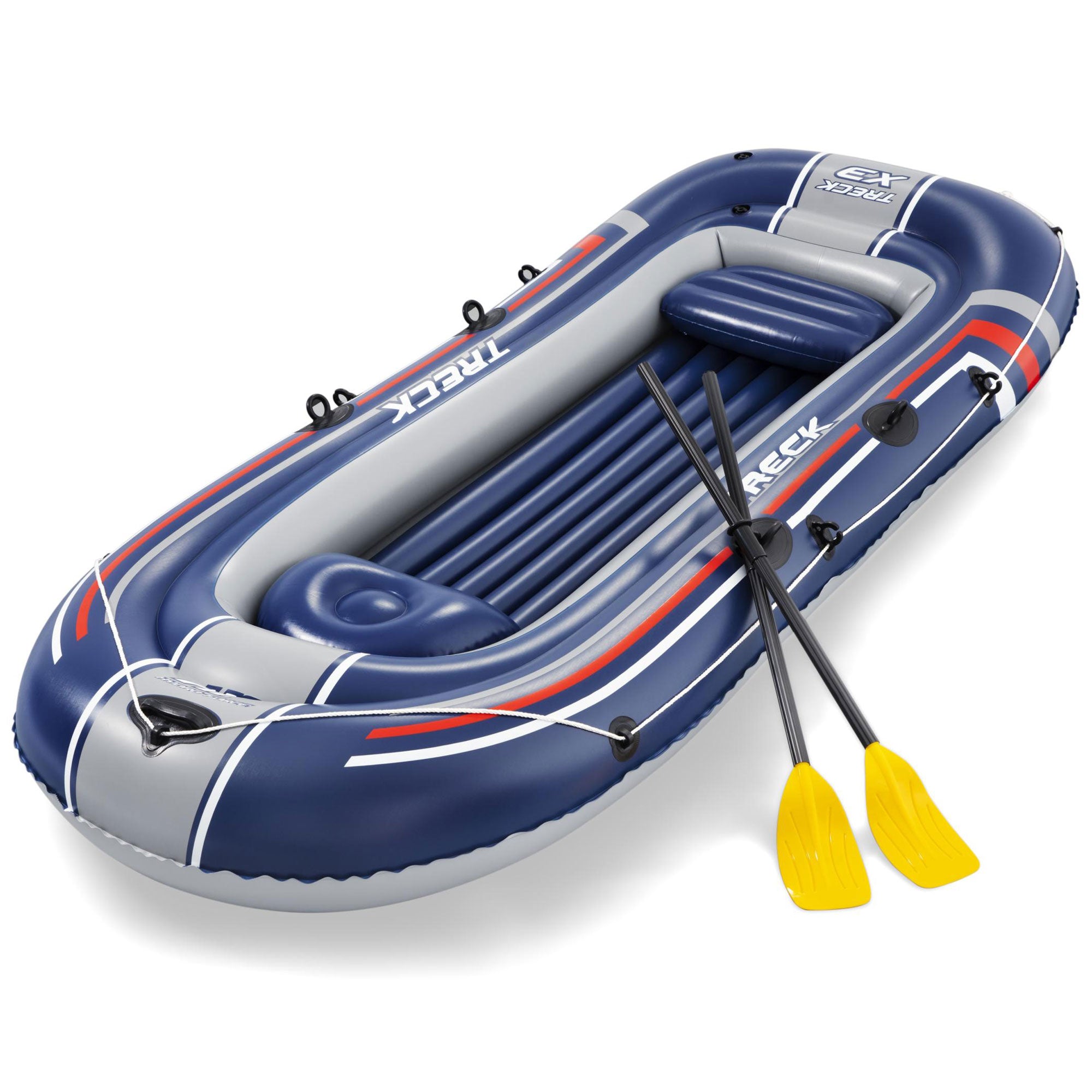 Bestway Hydro Force Treck X3 Heavy Duty Inflatable 3 Person Water Raft Set