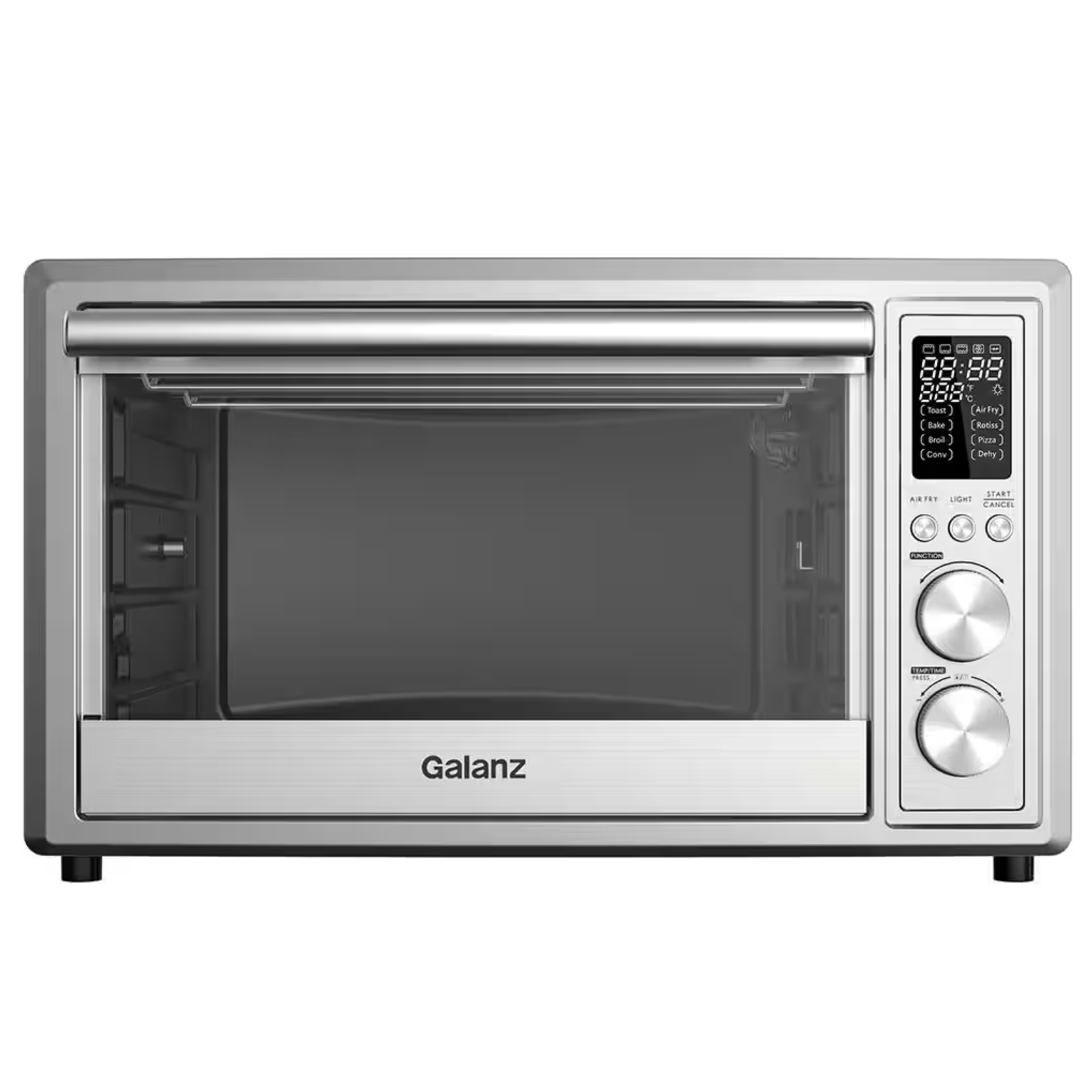 Galanz 1.1 Cu. Ft. 1800Watt 6Slice Stainless Steel Toaster Oven with