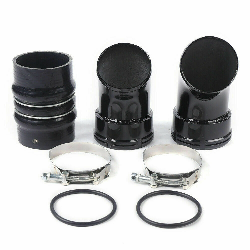 Cold Side Intercooler Pipe & Boot Set For 20062010 GM 6.6L Duramax LBZ LMM