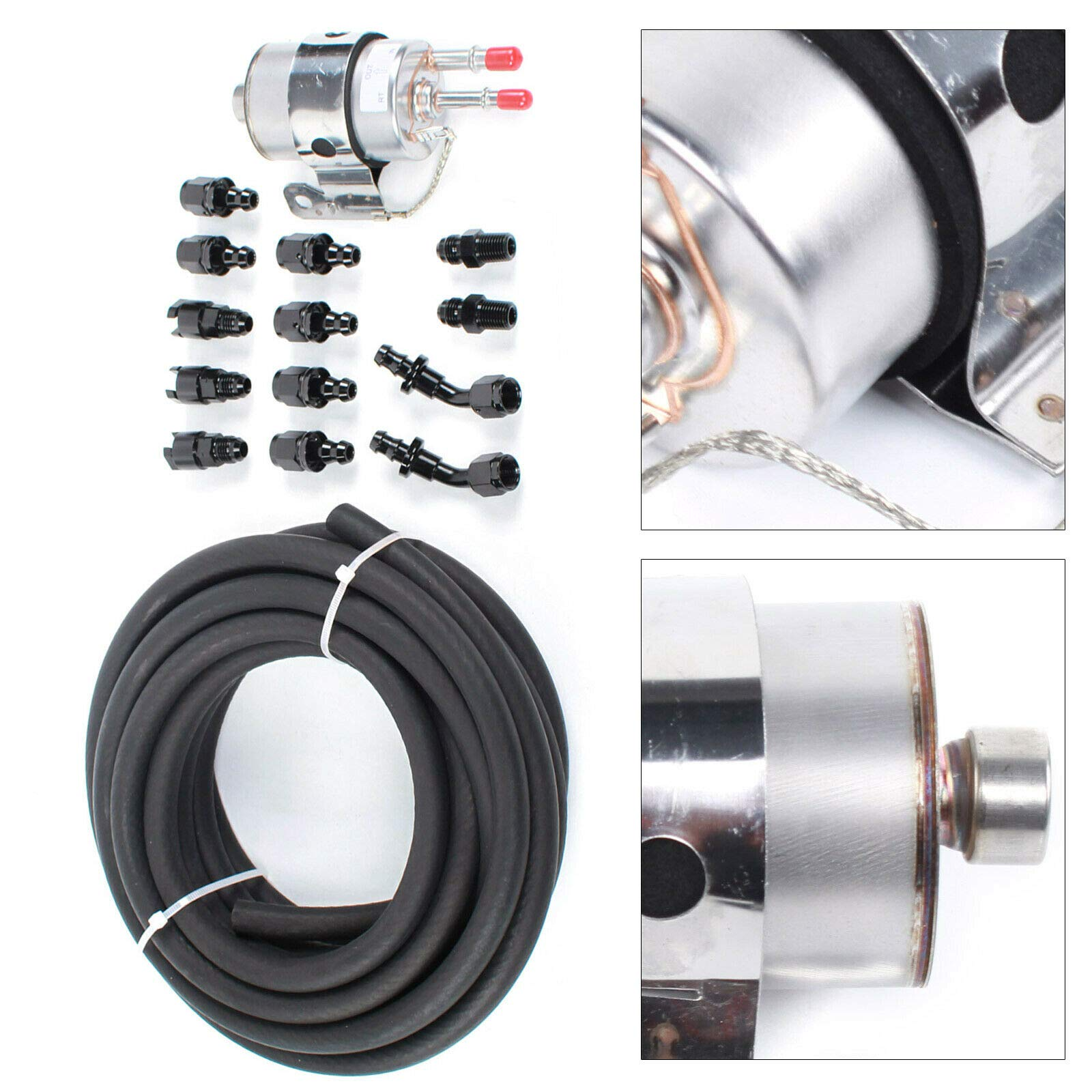 LS Conversion Fuel Filter Regulator Fuel Injection Line Install KitAluminum Fuel Injector