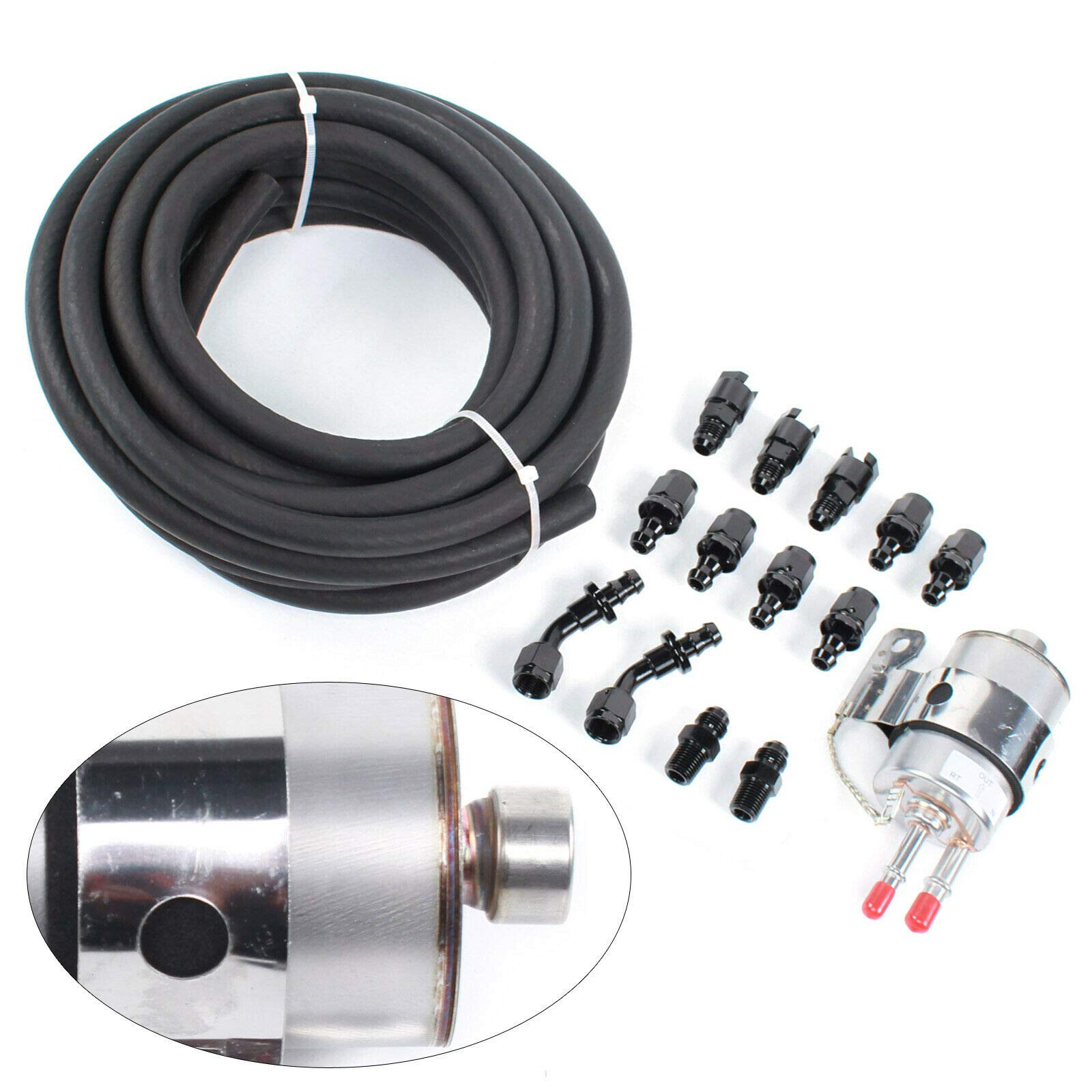 LS Conversion Fuel Filter Regulator Fuel Injection Line Install KitAluminum Fuel Injector