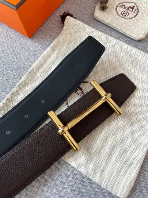 Constance belt buckle & Reversible leather strap 38 mm