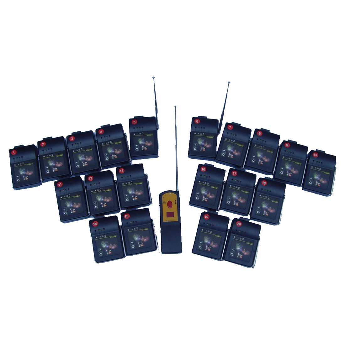 Multifunction remote Free Shipping+20cues Digital remote fireworks