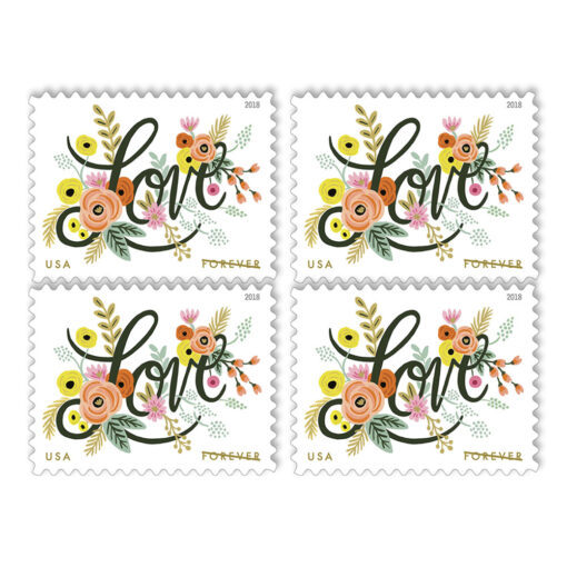 2018 US Wedding Love Flourishes Forever Postage Stamps – Buy