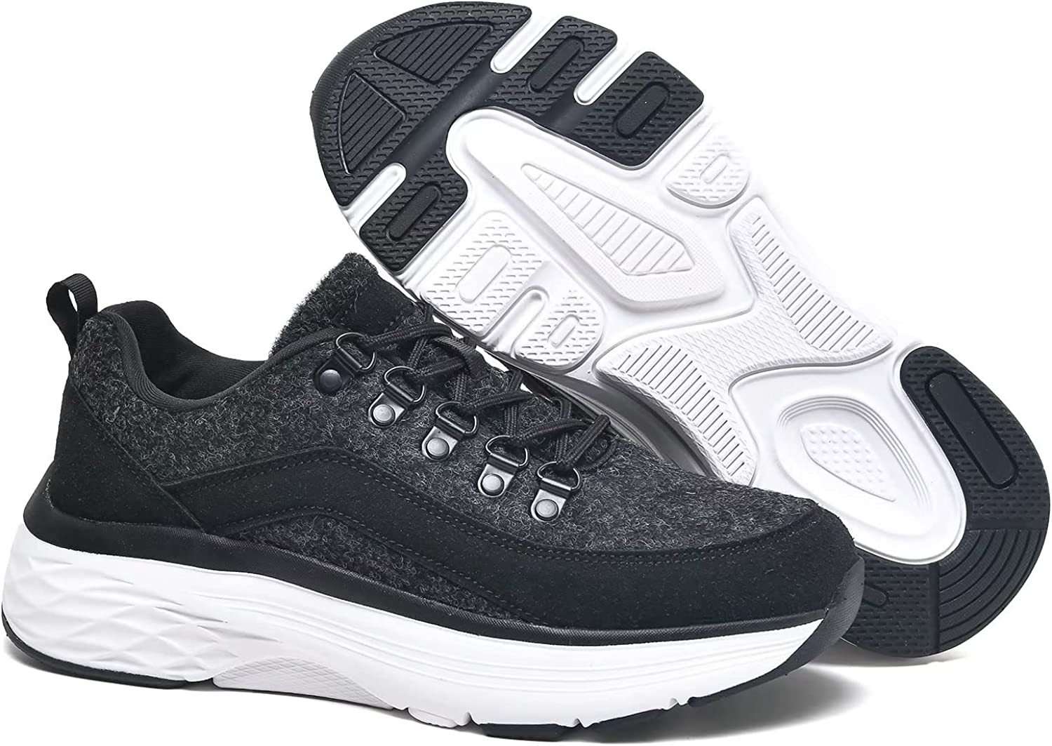 Women's Winter Walking Shoes Comfortable NonSlip Sneaker Ladies Lace