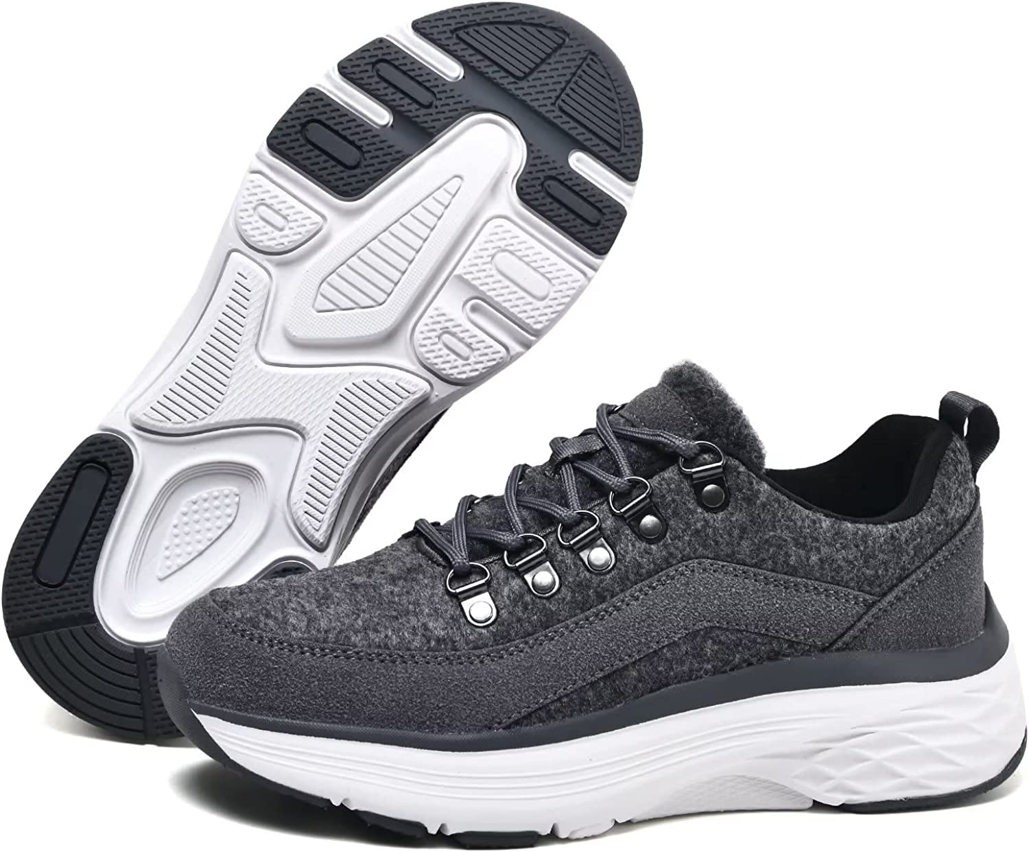 Women's Winter Walking Shoes Comfortable NonSlip Sneaker Ladies Lace