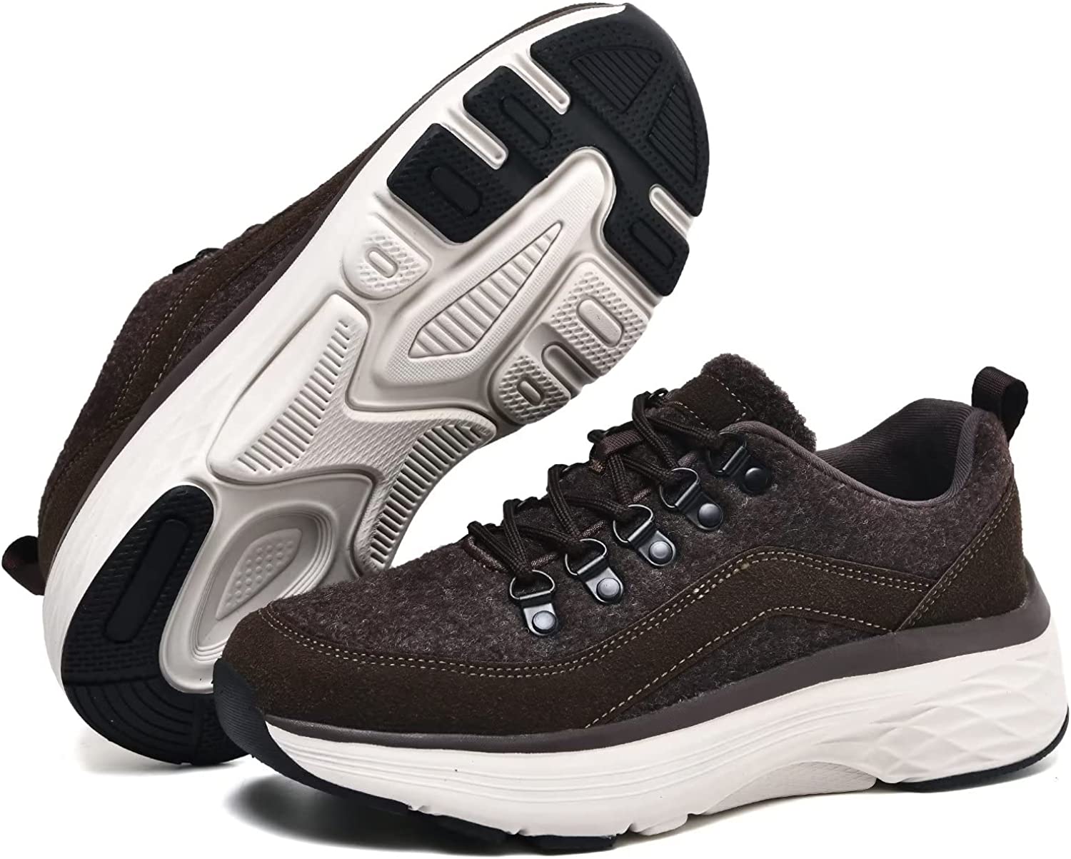 Women's Winter Walking Shoes Comfortable NonSlip Sneaker Ladies Lace