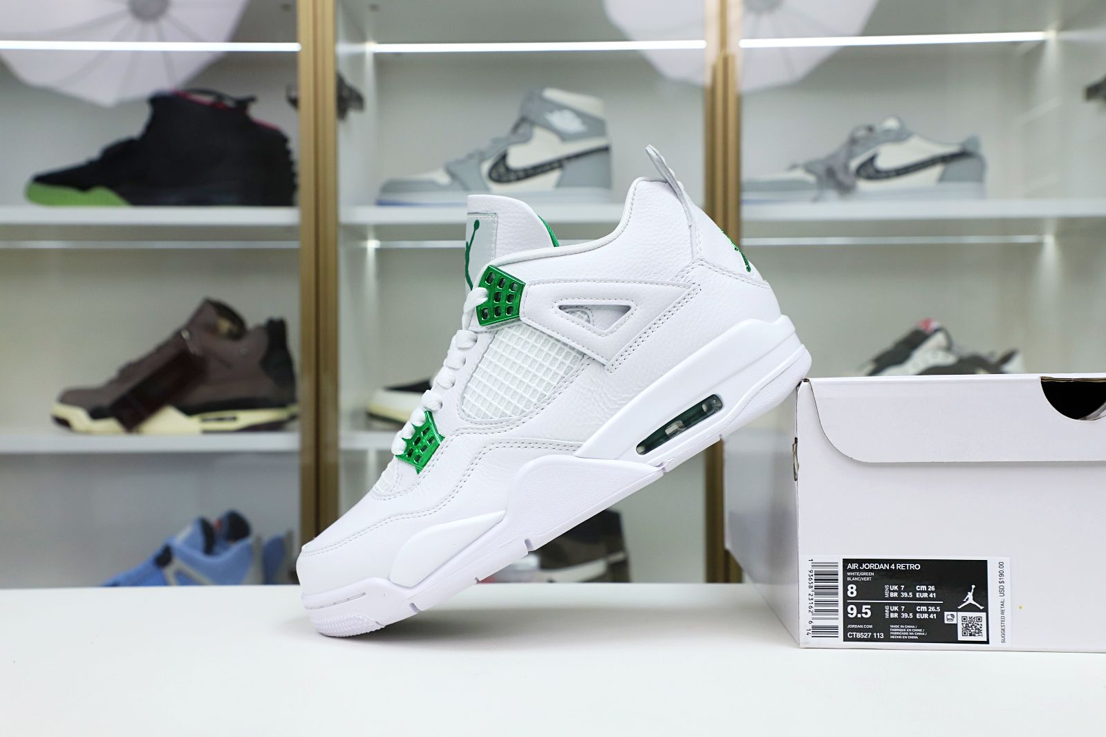 AIR JORDAN 4 RETRO"GREEN METALLIC"