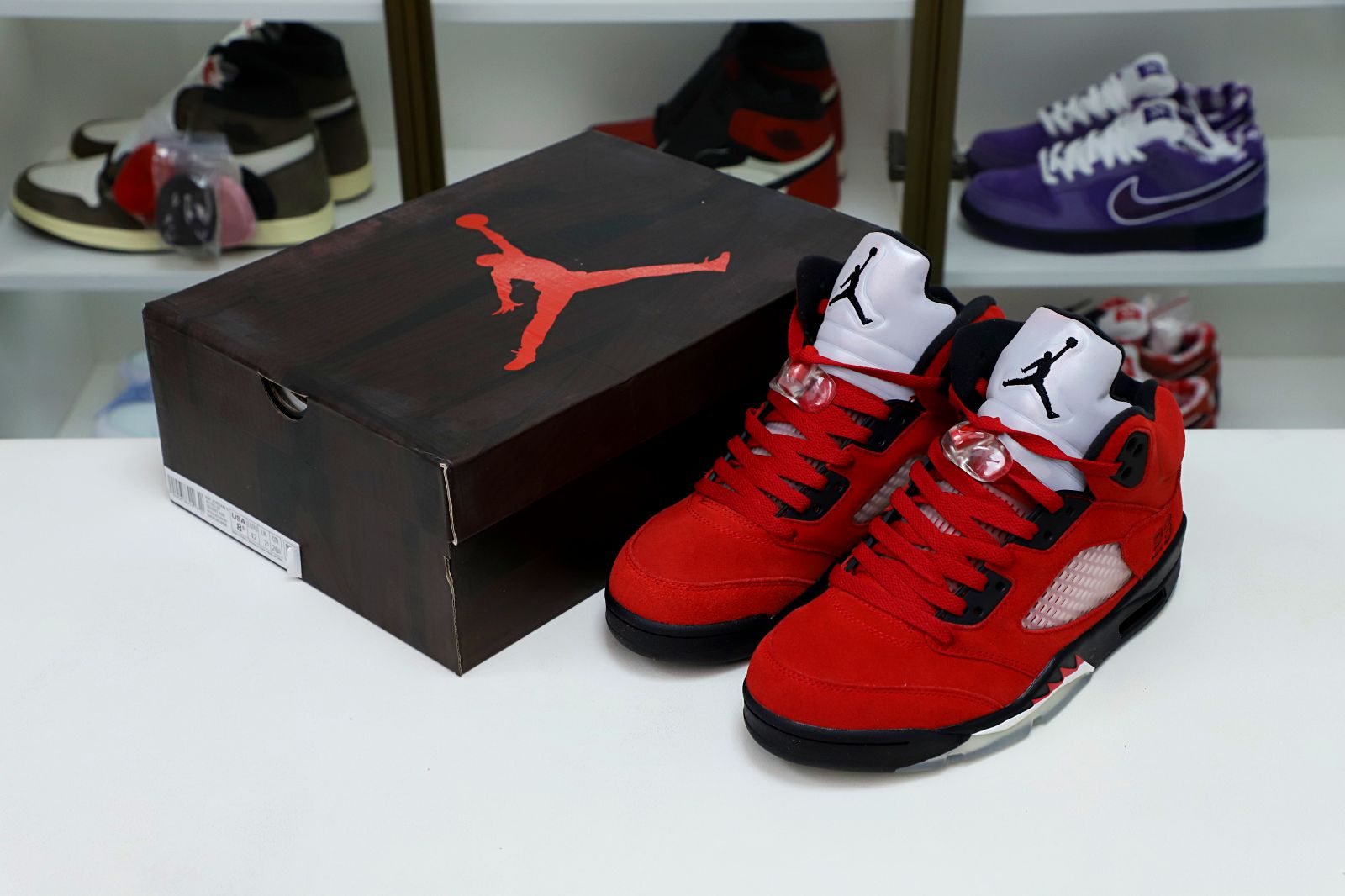 AIR JORDAN 5 RETRO RAGING BULL RED SUEDE