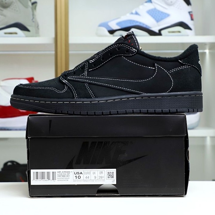 TRAVIS SCOTT X NIKE AIR JORDAN 1 LOW OG “BLACK/PHANTOM”