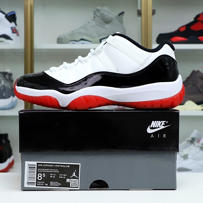 AIR JORDAN 11 LOW WHITE BRED