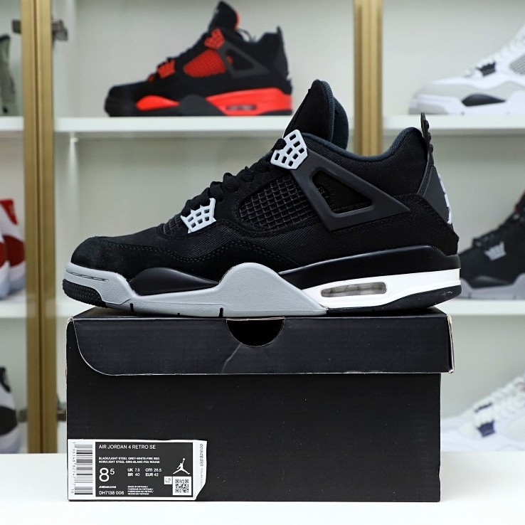 AIR JORDAN 4 &quotBLACK CANVAS"