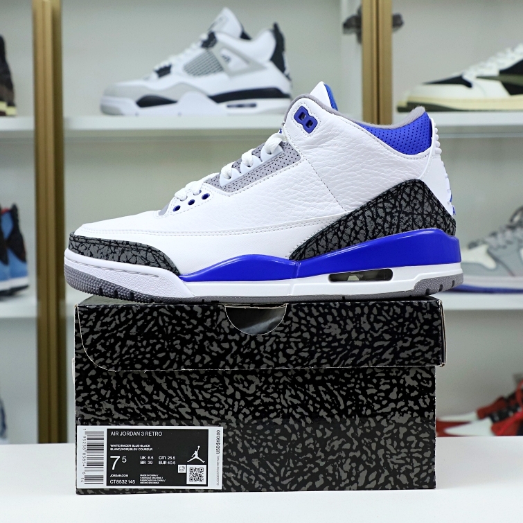 AIR JORDAN 3 RETRO ''RACER BLUE'' (CT8532-145)