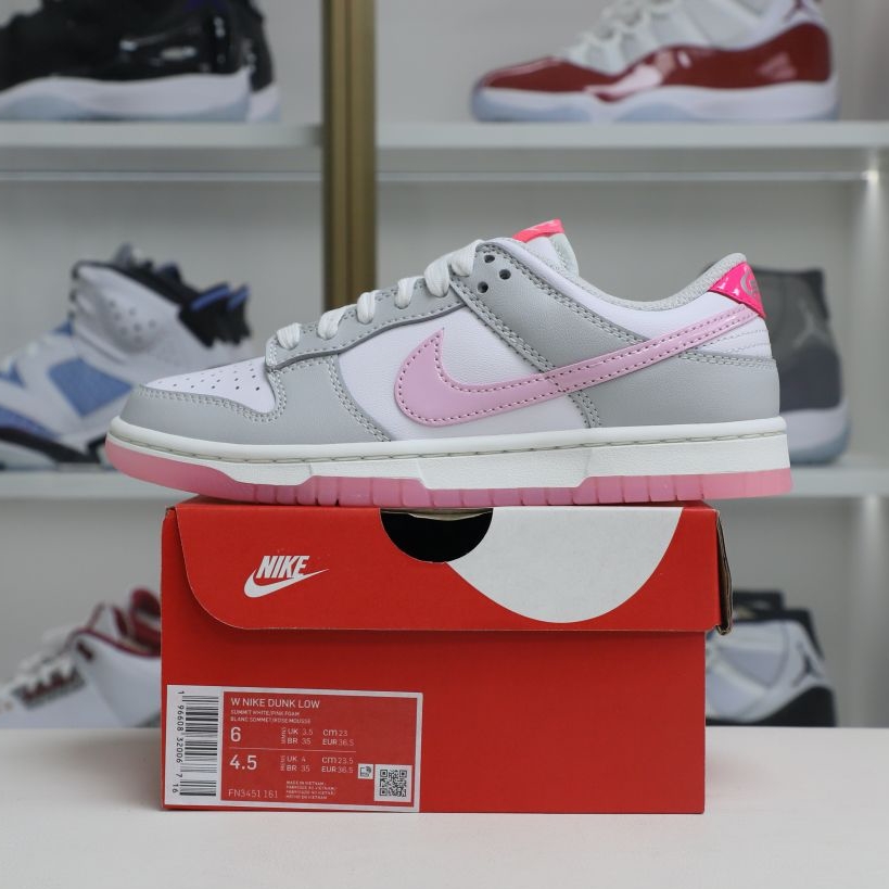 Nike Dunk Low&quotSummitWhite and Pink Foam"