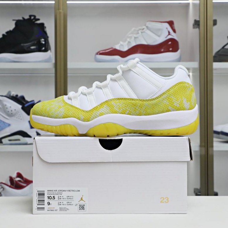 Air Jordan 11 Retro Low&quotYellowSnakeskin"